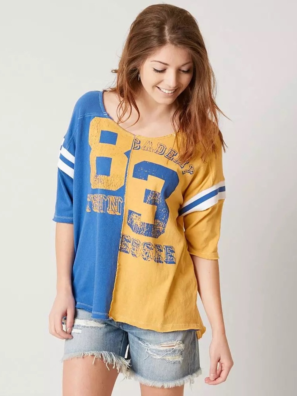 We The Free Blue & Yellow Tennessee 83 Varsity League academy Tee Shirt
